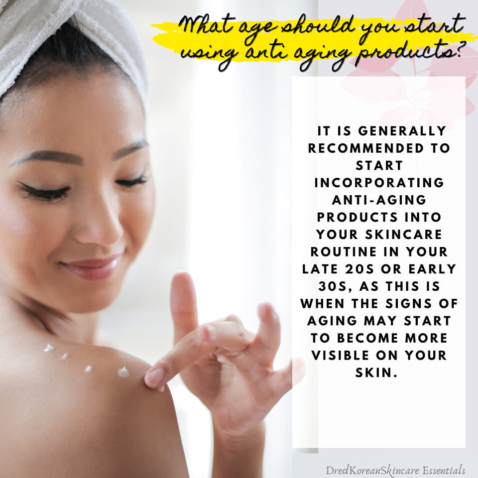 skincare routine while young